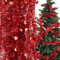 BETESSIN 2m*6pcs Guirnalda Oropel de Navidad Espumillón Decoración Colgante Oropel Rojo para Árbol Navidad Adornos Accesorios para Decoración Pared Ventana Escalera Regalos