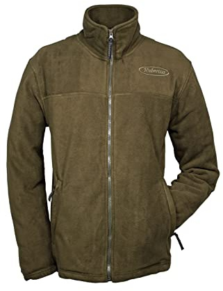 HUBERTUS Herren Fleecejacke Jagdjacke Olivgrün, Modell Rhön (as3, alpha, 7x_l, plus, regular)