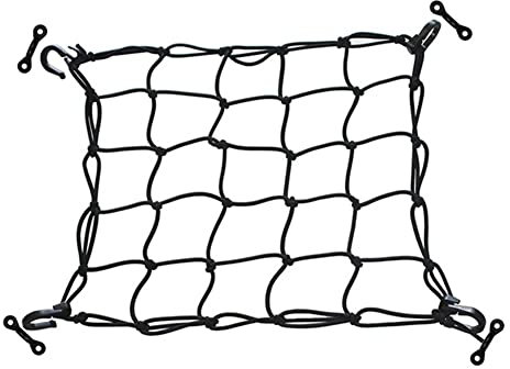 TsoLay 1Piece Deck Cargo Net Heavy Duty Luggage Netting Mesh with Lashing Hooks Kayak Accessories for Kayak Storage Truck Bed Fishing Boat