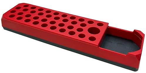 Supporto magnetico per 1/4 (6,3 mm) 38 bit + adattatore bit e accessori/barra magnetica/portapunte/organizer per attrezzi con forte magnete