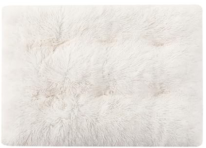 FANSU Hundebett Waschbar Katzenbett Flauschig Hundebetten Weiche Beruhigende Haustierbett Abnehmbar und Waschbar für Kleine Mittlere oder große Hunde (XXL-110X75CM,Weiß)