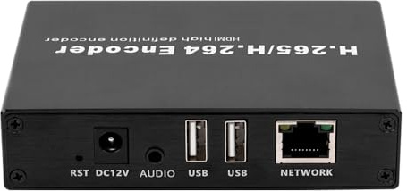EXVIST H.265 1080P HDMI Video Encoder/Decoder, USB2.0 für 1080P Webcam, RTSP Video Decoder, Compatible with, Live Stream Netzwerk Decoder für YouTube, Facebook, Wowza, Twitch