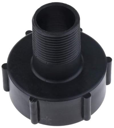 IBC Tank Adapter S60X6 IBC Tote Tank Ablauf Adapter Schlauch Gewinde Anschluss Wasserspeicher Tank Fitting für Haus, Garten(3/4 Zoll)