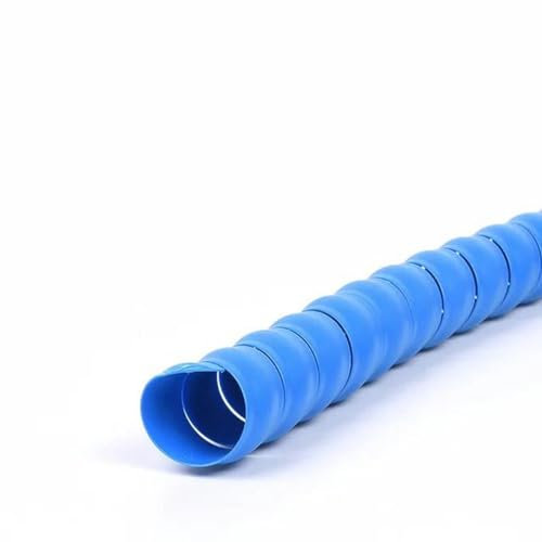1/2/5Meters 8mm 10mm Line Organizer Pipe Protection Flexible Spiral Wrap Winding Cable Wire Protector Cable Sleeve Cover Tube-Blue-ID 40mm-2 Meters