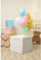 Chianese Scatola Regalo a Sorpresa Box Surprise per Palloncini 50x50x50 cm Bianco | Scatola San Valentino per Palloncini e Idee Regalo Donna e Fidanzato
