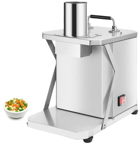 LFfwynog Picadora de Cebolla Profesional de 200W, Cortador de Verduras Ajustable, rebanadora de Verduras, picadora de Verduras, rallador de Cocina, máquina para ensaladas,8mm