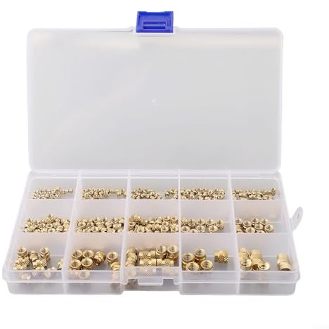 300 Stück Hutmuttern, Miniatur-Kappmuttern, Eichelkappen-Schraubkappe für Leuchten, Messinggewindeeinsätze, kompatibel mit verschiedenen Größen
