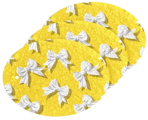 Esponjas y estropajos absorbentes de cocina con lazo blanco, esponjas decorativas antiarañazos para lavar platos, resistentes a las manchas y al olor (3 unidades)