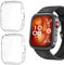 Holilo Cover Protettiva Compatibile con HUAWEI Watch Fit 4 Pro,2 Pièces TPU Custodia Rigida, AntiGraffio Soft Custodia Protettiva paraurti Shell Antiurto - Trasparente