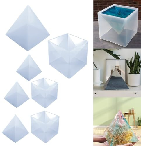 15 cm piramide in silicone per resina creare decorazioni personalizzate per la casa, portapenne e altro (1 pezzo)