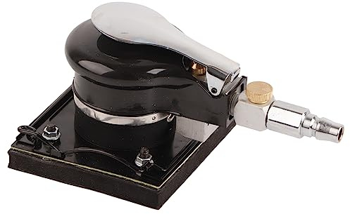 Levigatrice Pneumatica per Lavori a Secco, 9,5x10,5 cm, 10000 RPM - Regolatore Velocità Integrato, Leggera e Compatta per Legno e Metallo, Professionale e Facile da Usare