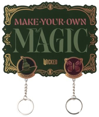 Grupo Erik - Porte-Clés Aimantés Wicked avec 3 Aimants | Porte-Clef décoratif | Support mural | Cadeau et décoration maison pour femme, homme ou enfant | Licence Officielle