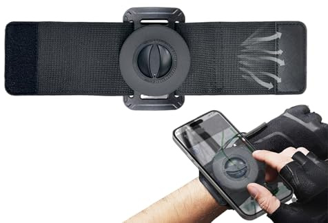 Soporte de muñeca para smartphone | Pulsera magnética para teléfono móvil – Pulsera magnética para smartphone – Soporte para teléfono móvil – Senderismo Entrenamiento Caminata Viajes