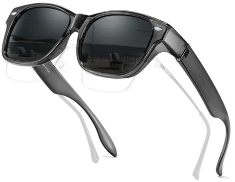 SIPHEW Überzieh Sonnenbrille Herren Über Normale Brille Polarisiert UV400