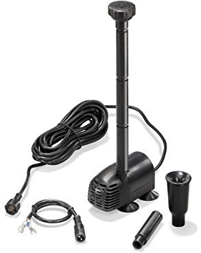 WaterSplash 101051 - Pompa di ricambio solare per laghetto da giardino, 10/610 l/h, altezza di mandata 12 – 24 V DC, tensione di esercizio, laghetto da giardino, 10/610 l/h