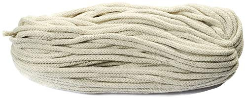 Baumwollkordel 6mm dick 50 Meter Lang Baumwollkordel Creme