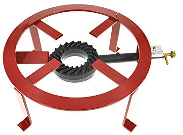 Réchaud à gaz GPL pour campagne, 48 cm, en fonte