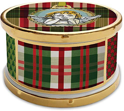 BACI MILANO SCATOLA TAMBURO ? 11 CM - XMAS TARTAN