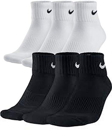 Nike Herren Trainingssocken Quarter Everyday Cushioned Ankle Socks SX7667 9 Paar Artikel:-010 black