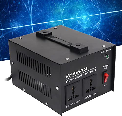 Transformador de Potencia de 500 W, Convertidor de Corriente 110 V a 220 V y 220 V a 110 V, Enchufe Europeo