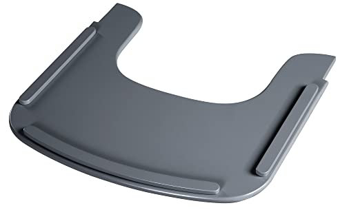 roba Essbrett aus Holz - Erweiterung & Zubehör für Hochstuhl Sit Up Flex - Kompatibel mit Gurtsystem und Hochstuhlauflagen - Ab 6 Monaten - Anthrazit