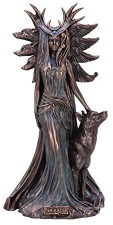 Nemesis Now Marc Potts Hekate Figur, groß, Bronze, 32 cm