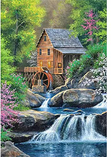 XIATIAN Diamond Painting Erwachsene, Diamant Painting Landschaft 30x40 cm | Diamond Painting Bilder, Landschaft Diamant Malerei Erwachsene, DIY Rund Full Drill, Entspannen für Wall Room Home Dekoration