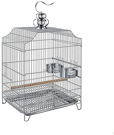 SUNESA Vogelvoliere vogelkäfige Borgerigar Käfig kann Zuchtkasten mit großer Edelstahl-Vogelkäfig-Star bringen, kann das hängende Käfig for kleine Vögel Baden Vogelhaus