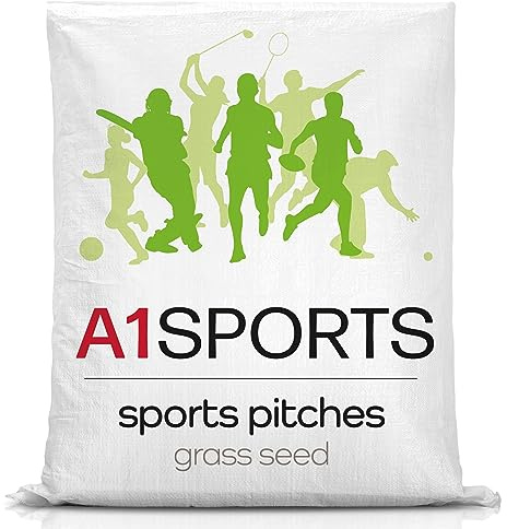 A1 Lawn, Sports Pitch Grass Seed - Extremely Hard-Wearing, Fast Recovery, DEFRA Certified, 20kg