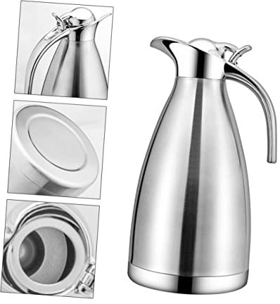 NAMOARLY Jarra De Agua Fría De Acero Inoxidable Botella Térmica De Pared Simple Diseño Hermético Anti-fugas Para Hogar y Oficina Recipiente Duradero Para Bebidas Frías