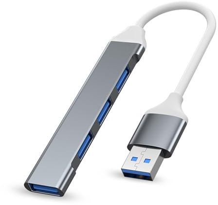 fxwtich Estación de acoplamiento 4 puertos USB3.0 tipo C 3.0 Multi USB Splitter OTG Hub Compacto Compatible USB