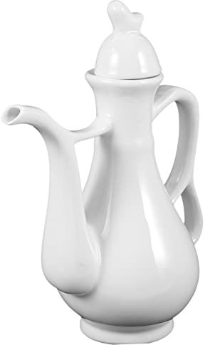 MAGICLULU Huadiao Wine Pot Ceramic Wine Jug Chinese Style Pot at Home Restaurant