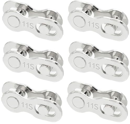 Fahrradketten Master Link,6 PCS Fahrrad Chain Link Chain Master Link Fahrrad Kettenschloss Schnelles An Kettenschloss Fahrrad Fahrrad Missing Link für Mountainbike Kette Rennrad Kette