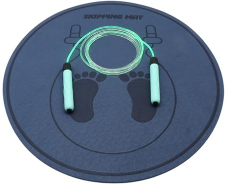 Generic - Runde Jump Seilmatte, TPE Sprungseilmatte | Indoor-Outdoor-Übungs-Yoga-Bodenmatte, Rutschflächen 6 Mm Nicht-Rutsch-Verdickung Für Das Fitnessstudio-Fitnessstudio