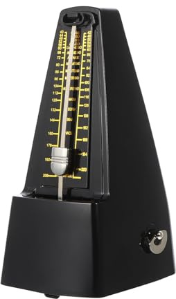 LRXIYODE Mechanisches Metronom Aus Hochwertigem Kunststoff Und Eisen Tragbar Und Einfach Zu Bedienen Geeignet Für Klavier Gitarre Schlagzeug Und Andere Musikinstrumente