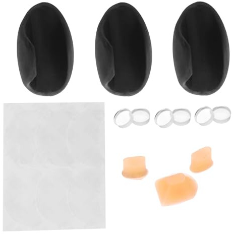 TUOREN Flute Thumb Rest Cushion Accessories Set Include 3 Pcs Silicone Finger Cover, 6Pcs Silicone Plugs, 1 Set Flute Tail Brick, 1 Sheet Mouthpiece Pads Parts
