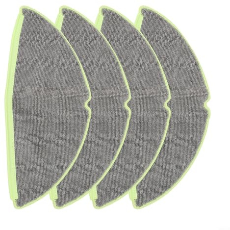 Kit de paño de fregona, kit de repuesto de paño de fregona, accesorios de aspiradora de microfibra para compactador de polvo para robot combinado para Roomba 205 (paquete de 4)