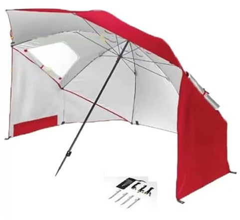 Tragbarer Strandschirm, Zelt, Unterschlupf, UPF 50+, UV-Schutz, Baldachin für Camping, Outdoor-Events, Sonnenschutz für Sport, leichter Strandschatten (blau)
