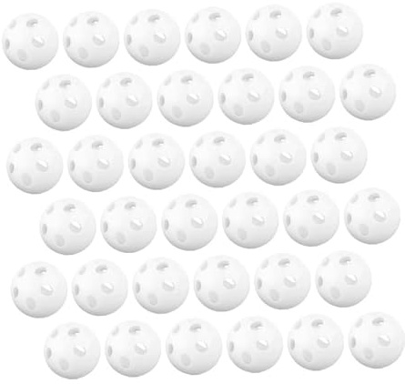 Warmhm 80 Weiße Rasselglocken aus Kunststoff für Babyspielzeug mit Robustem Design Kompakte Rasselkugeln zum Einnähen in Kuscheltiere und Häkelspielzeug für Eltern und Babys