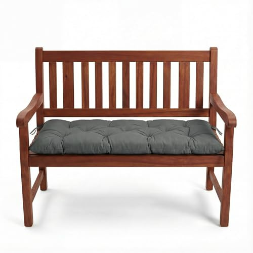 Yahbrra Bankauflage Stuhlkissen Outdoor Indoor: 100 x 50 cm für Gartenbank Sitzbank Hollywoodschaukel Kissen Verstärkte wasserdichte Auflage