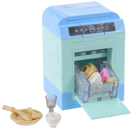 CORHAD Miniature Washing Machine Toy for Dollhouse Kitchen Accessories, Mini Washer Dryer Decor, Perfect for Kids Playset and Holiday Party Home Decoration
