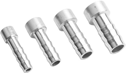 NbgrvB Raccordo a saldare in alluminio A/C con Barb per tubi di condizionamento d'aria automobilistici, 8 mm/10 mm/13 mm/15 mm