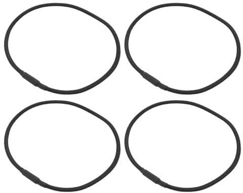 Beavorty Set da 4 Elastici di Ricambio in Gomma Nera per Supporto Antiurto Microfono, Fasce Elastiche per Sospensione Microfono, Accessori Professionali per Studio di Registrazione