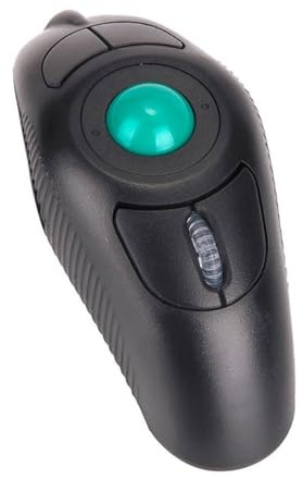 OSOLADY Souris Ergonomique Trackball sans Fil 2.4g 5 Boutons Port USB, Forme Ergonomique en Plastique, Portable et Design Hors Table 1000dpi pour Ordinateur Portable