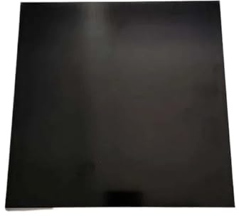 Placa de fibra de vidrio, Tablero epoxi 1 pieza de lámina negra antiestática fibra vidrio, G10, tablón FR4(235MMX235MMX0.5MM)