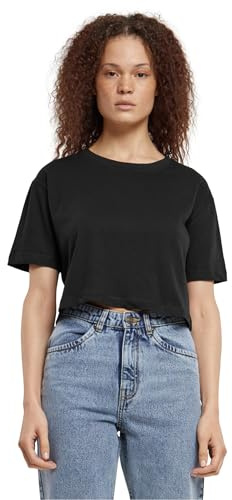 Urban Classics Da Oversize, Maglietta Donna, A Maniche Corte Nero (Black), XS