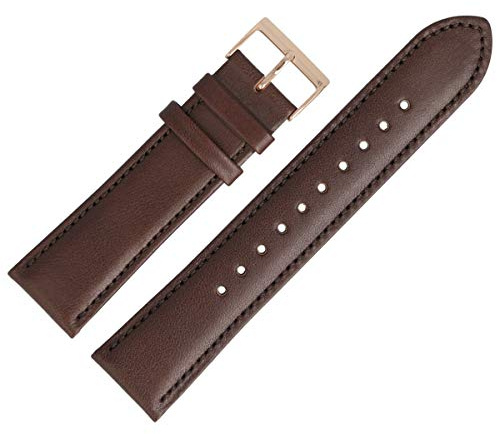 HUGO BOSS Uhrenarmband 22mm Leder Braun Glatt - 659302791