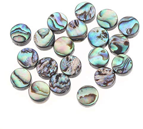 EXCEART 20 Stück Abalone Muschel Perlen Für DIY Schmuckherstellung – Ideal Für Armbänder Halsketten Und Ohrringe 8Mm Abstandperlen Für Kreatives Handwerk