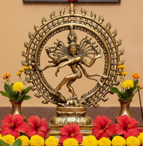 ESPLANADE Natraj-Statue aus Messing, Idol-Skulptur Shiva – Nataraj The of Dance Natrajan (43,2 cm große Größe)