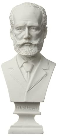 Cozylkx Resina Famosa Scultura Romana, Statua Busto in Gesso di Tchaikovsky Mitologia Greca Figurina Gesso Ritratti Stile Nordico Disegno Pratica Artigianato Decorazioni per La Casa